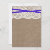 ザブルー素朴ボウ結婚コレクション 招待状 (裏面)