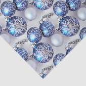 ザブルー&シルバークリスマスバルブシリーズデザイン10 薄葉紙 (詳細)