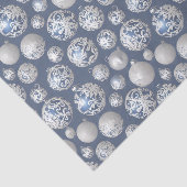 ザブルー&シルバークリスマスバルブシリーズデザイン14 薄葉紙 (詳細)