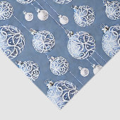 ザブルー&シルバークリスマスバルブシリーズデザイン15 薄葉紙 (詳細)