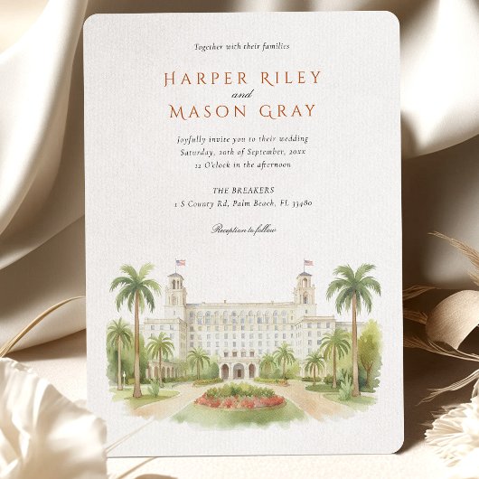ザブレーカーズパームビーチ結婚式 招待状