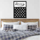 ザブロンクス |ニューヨークアメリカ国旗 キャンバスプリント (インサイチュ (寝室))