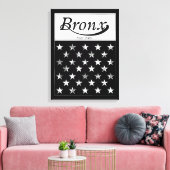 ザブロンクス |ニューヨークアメリカ国旗 キャンバスプリント (インサイチュ (リビング))