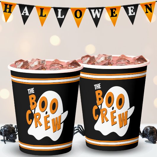 ザブークルー幽霊ファミリーハローウィンパーティブラック 紙コップ