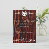 ザブーツカントリーウェスタン結婚式招待状 招待状 (スタンド正面)