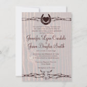 ザブーツカントリーウェスタン結婚式招待状 招待状 (裏面)