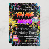 ザプクールレイスパーソナライズされた招待状 招待状 (正面/裏面)