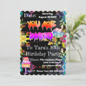 ザプクールレイスパーソナライズされた招待状 招待状 (スタンド正面)