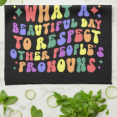 ザプライド月と虹 キッチンタオル (折り畳み)