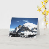 ザプラットコフェルとランコフェルイタリアホリデーカード カード (黄色い花)