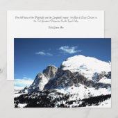 ザプラットコフェルとランコフェルイタリアホリデーカード シーズンカード (正面/裏面)