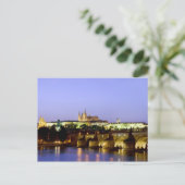 ザプラハ城とデュスクのシャルル橋 ポストカード (スタンド正面)