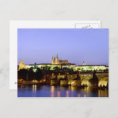 ザプラハ城とデュスクのシャルル橋 ポストカード (正面/裏面)