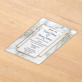 ザプリンセスネストすり曇りアクリル招待状 アクリル招待状 (レイダウン)