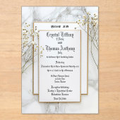 ザプリンセスネストすり曇りアクリル招待状 アクリル招待状 (正面)