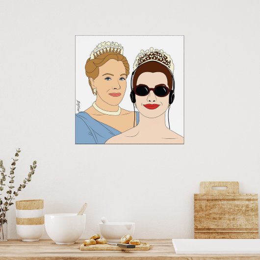 ザプリンセス日記イラストレーション ポスター (キッチン)