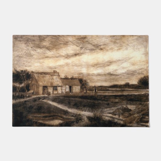 ザプロテスタントバーンヴァンゴッホフロアマット ドアマット (正面)