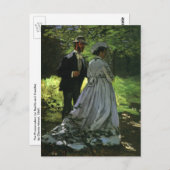 ザプロメナダース、別名クロード・モネのベビーカー ポストカード (正面/裏面)