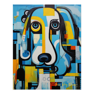 ザプードルドッグポートレート001 – セーブルガブリエル ポスター