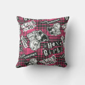 ザヘックスガールズパンクプレイドパターン クッション (裏面)