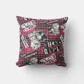 ザヘックスガールズパンクプレイドパターン クッション (正面)