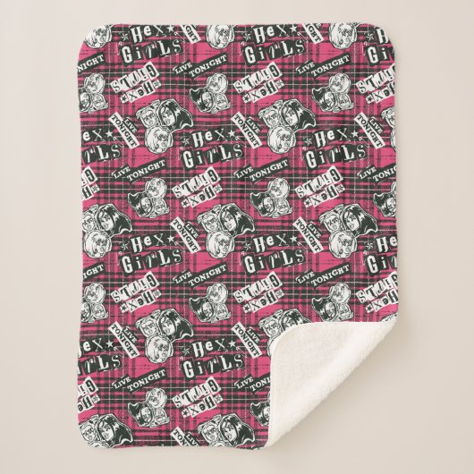 ザヘックスガールズパンクプレイドパターン シェルパブランケット (正面)