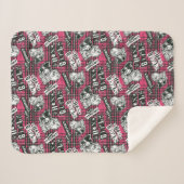 ザヘックスガールズパンクプレイドパターン シェルパブランケット (正面(横))