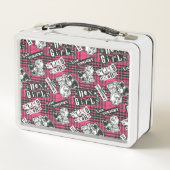 ザヘックスガールズパンクプレイドパターン メタルランチボックス (裏面)