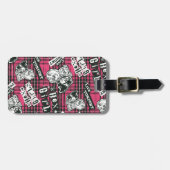 ザヘックスガールズパンクプレイドパターン ラゲッジタグ (正面横)