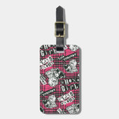 ザヘックスガールズパンクプレイドパターン ラゲッジタグ (正面縦)