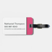 ザヘックスガールズパンクプレイドパターン ラゲッジタグ (裏面横)