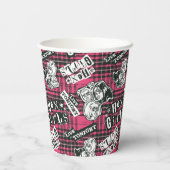 ザヘックスガールズパンクプレイドパターン 紙コップ (裏面)