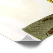 ザヘロン(Ardea cinerea)プレート（イギリス） ポスター (角)