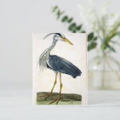 ザヘロン(Ardea cinerea)プレート（イギリス） ポストカード (スタンド正面)