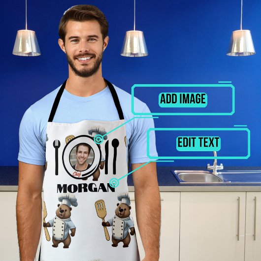 ザベアーシェフメンズ エプロン