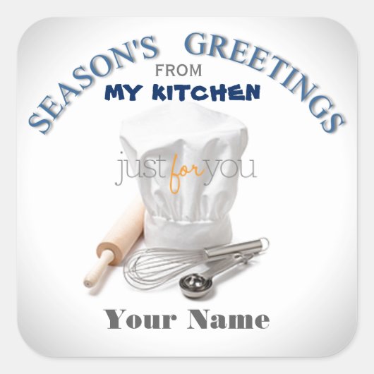 ザベイカーガイカスタムベーキングステッカー スクエアシール (正面)