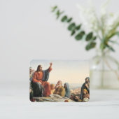 ザベティトゥーズセルモンオンザ山祈りの言葉カード 名刺 (スタンド正面)