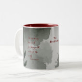 ザベテトゥデス聖なる書物、 経典5:5 ツートーンマグカップ (正面左)