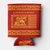 ザベニス国旗のクーラーボックス 缶クーラー (正面)