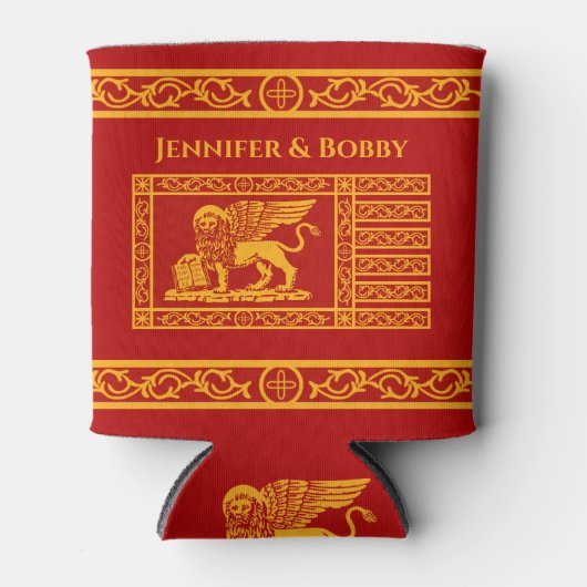 ザベニス国旗のクーラーボックス 缶クーラー (正面)