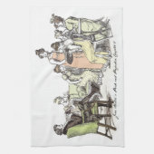 ザベネットファミリー – ジェーンオースティンプライド&偏見 キッチンタオル (縦)