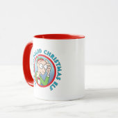 ザベフードクリスマス小妖精や小人 マグカップ (正面左)