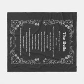 ザベルズバイエドガーアランポー フリースブランケット (正面(横))