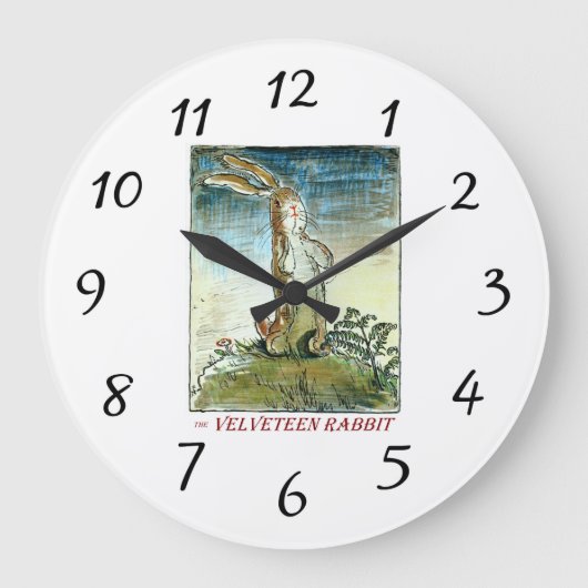 ザベルベティーンのうさぎ時計 ラージ壁時計 (正面)