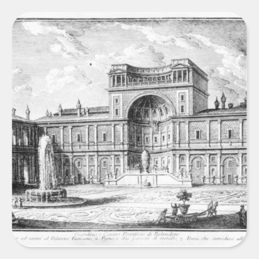 ザベルヴェデーレコートインザバチカンローマ スクエアシール (正面)