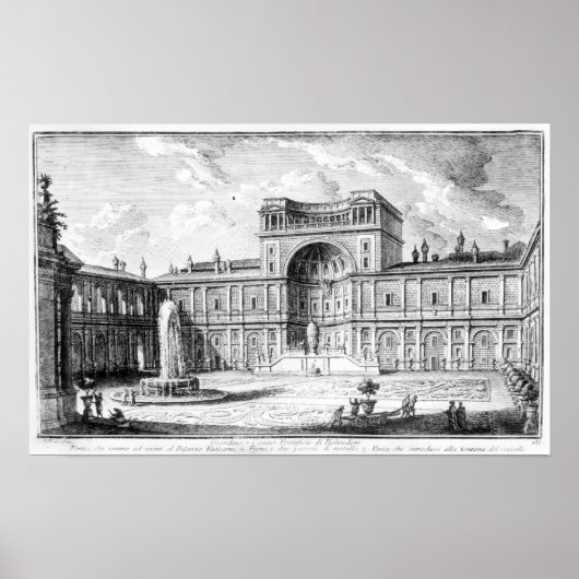 ザベルヴェデーレコートインザバチカンローマ ポスター (正面)