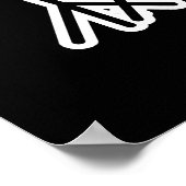 ザベ感じエベおもしろいジープンダークBG ポスター (角)