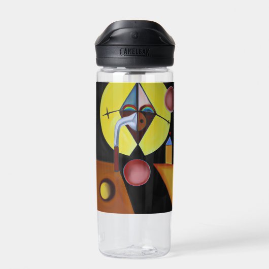 ザペスト医師 – 油絵 ウォーターボトル (背面)