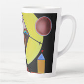 ザペスト医師 – 油絵 カフェラテマグ (右)