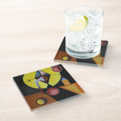 ザペスト医師 – 油絵 ガラスコースター (アングル)